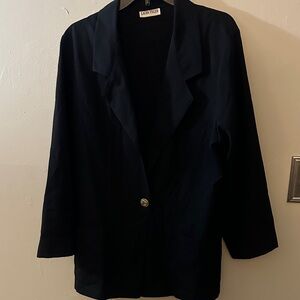 Laura Tyler black Single-Button Women's Blazer